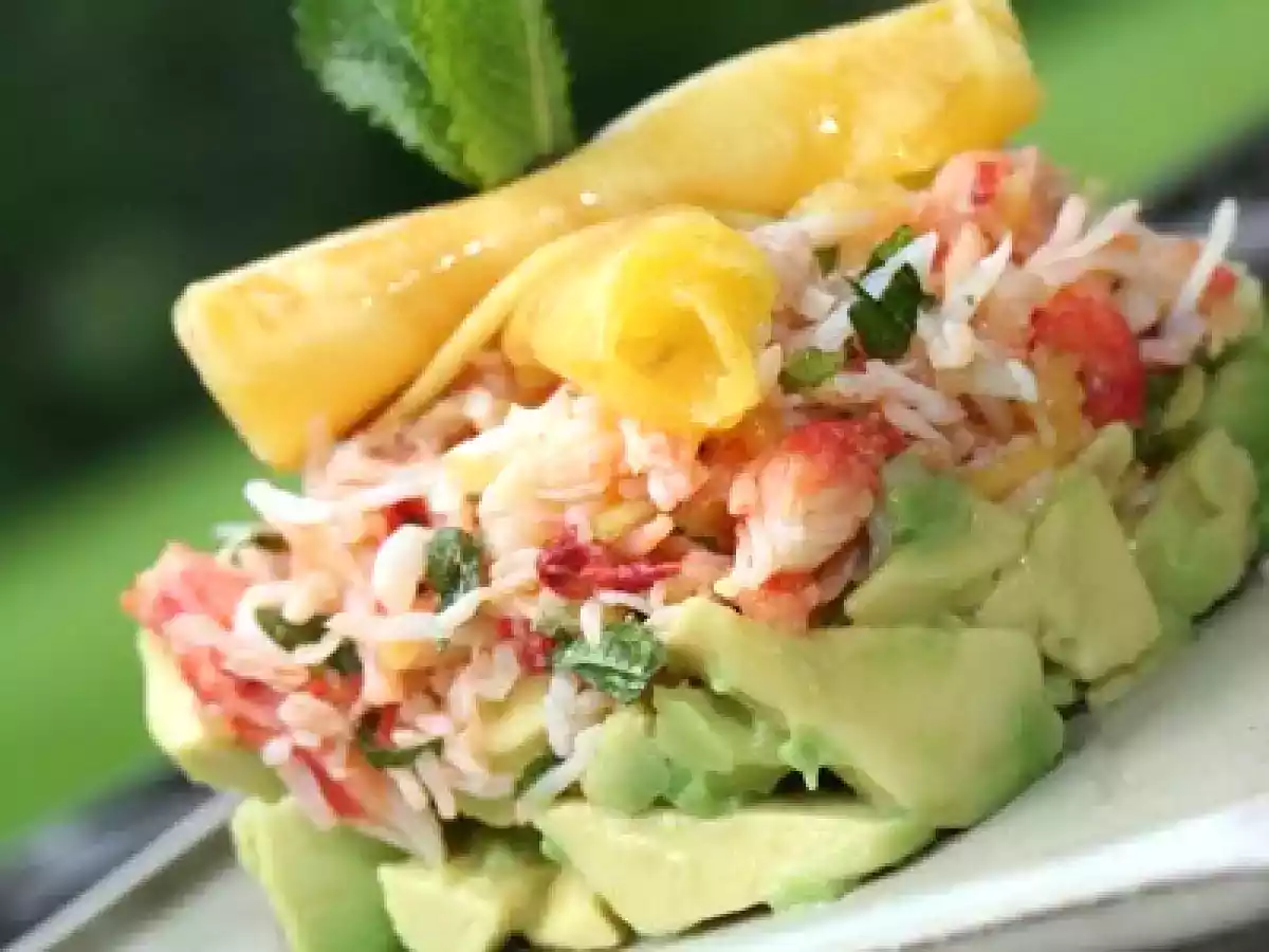 Crabe, avocat et mangue pour un millefeuille - photo 6