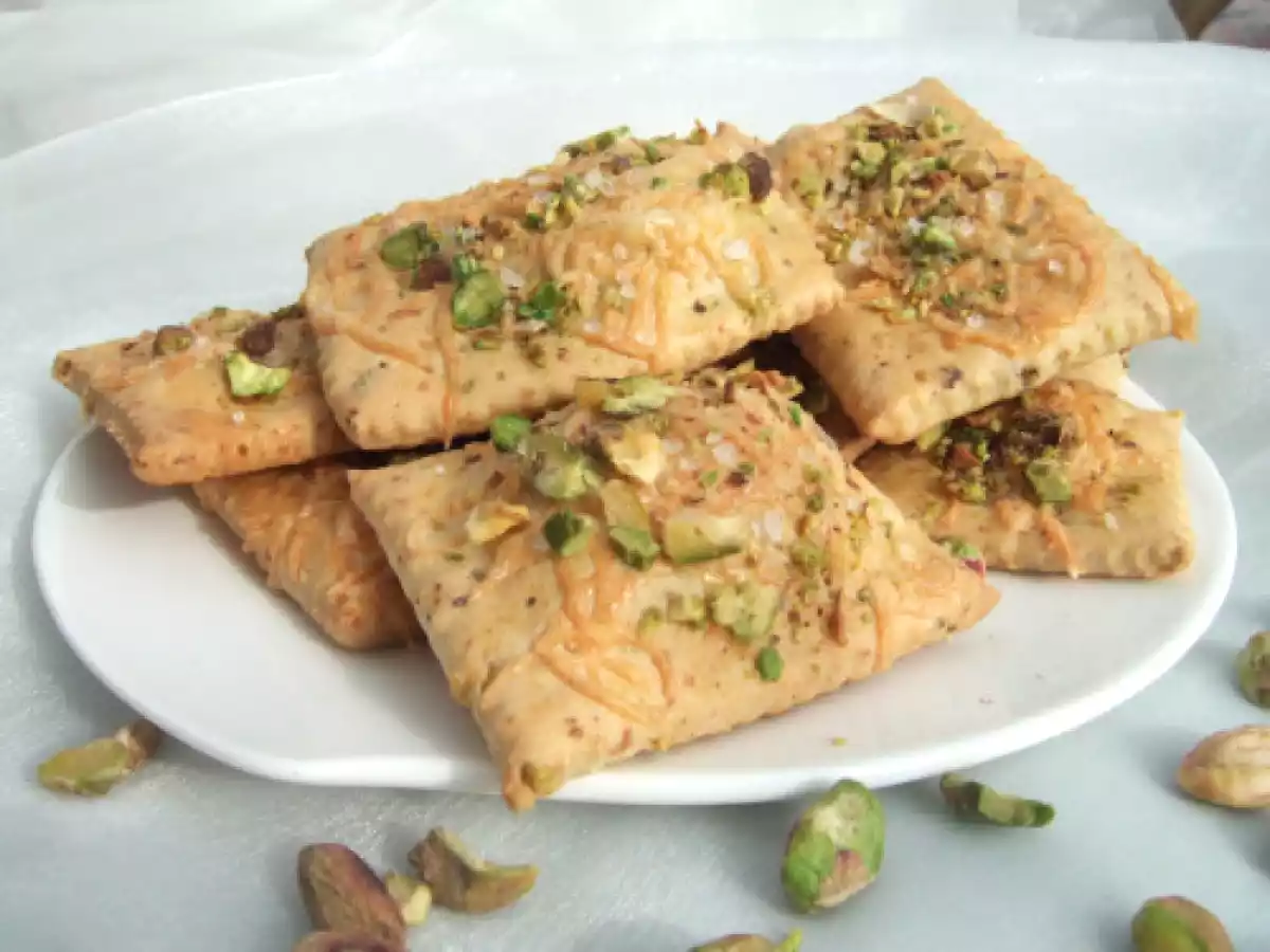 Crackers aux pistaches (pour l'apéritif)