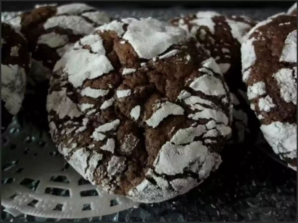 Craquelés au chocolat-cardamome & lait concentré