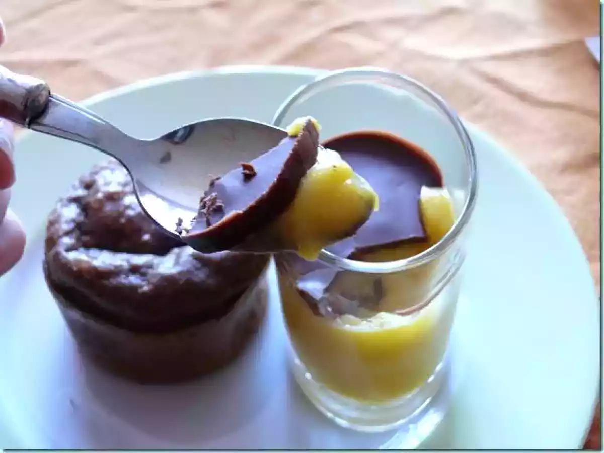 Crème à l'orange, couche croquante de chocolat - photo 2