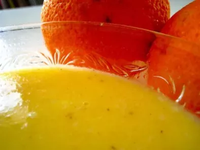 Crème à l'orange sans lait