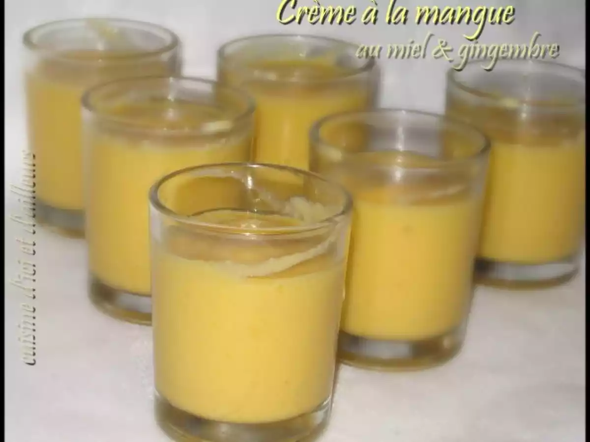 Crème à la mangue au miel et gingembre - photo 2