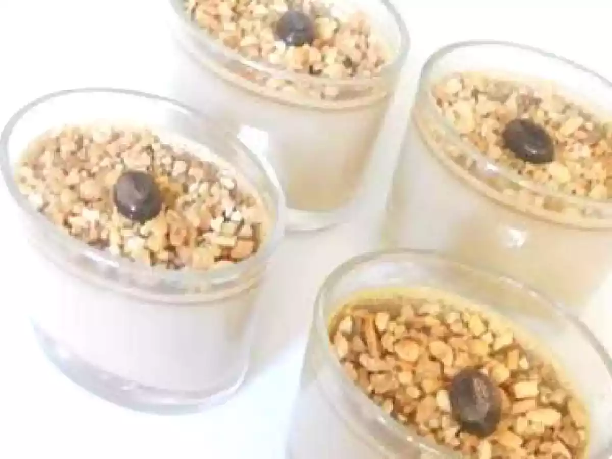 Crème au café et pépites caramélisées