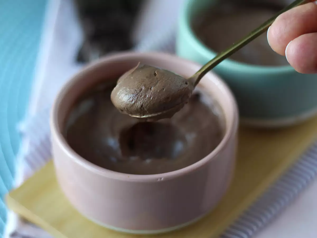Crème au chocolat au tofu soyeux à 2 ingrédients - photo 4