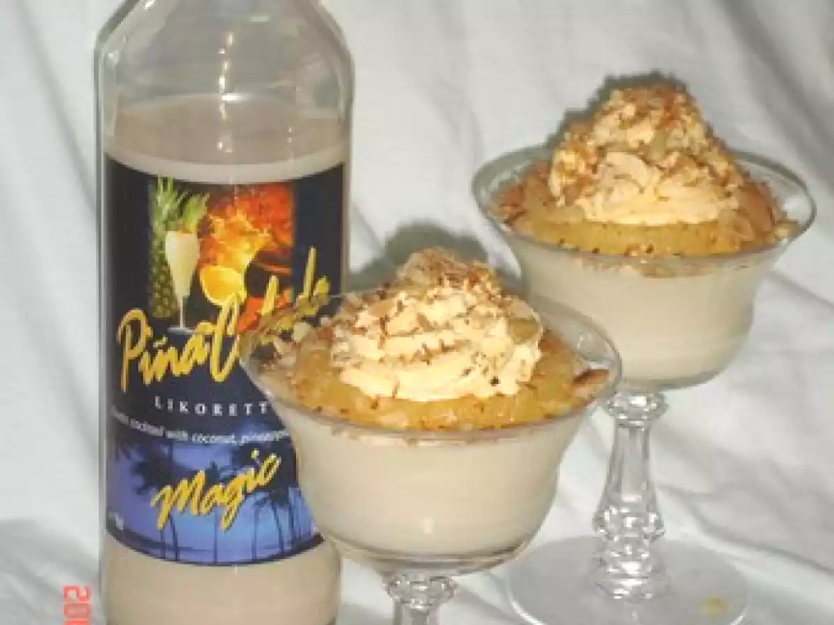 Crème au mascarpone au pina colada