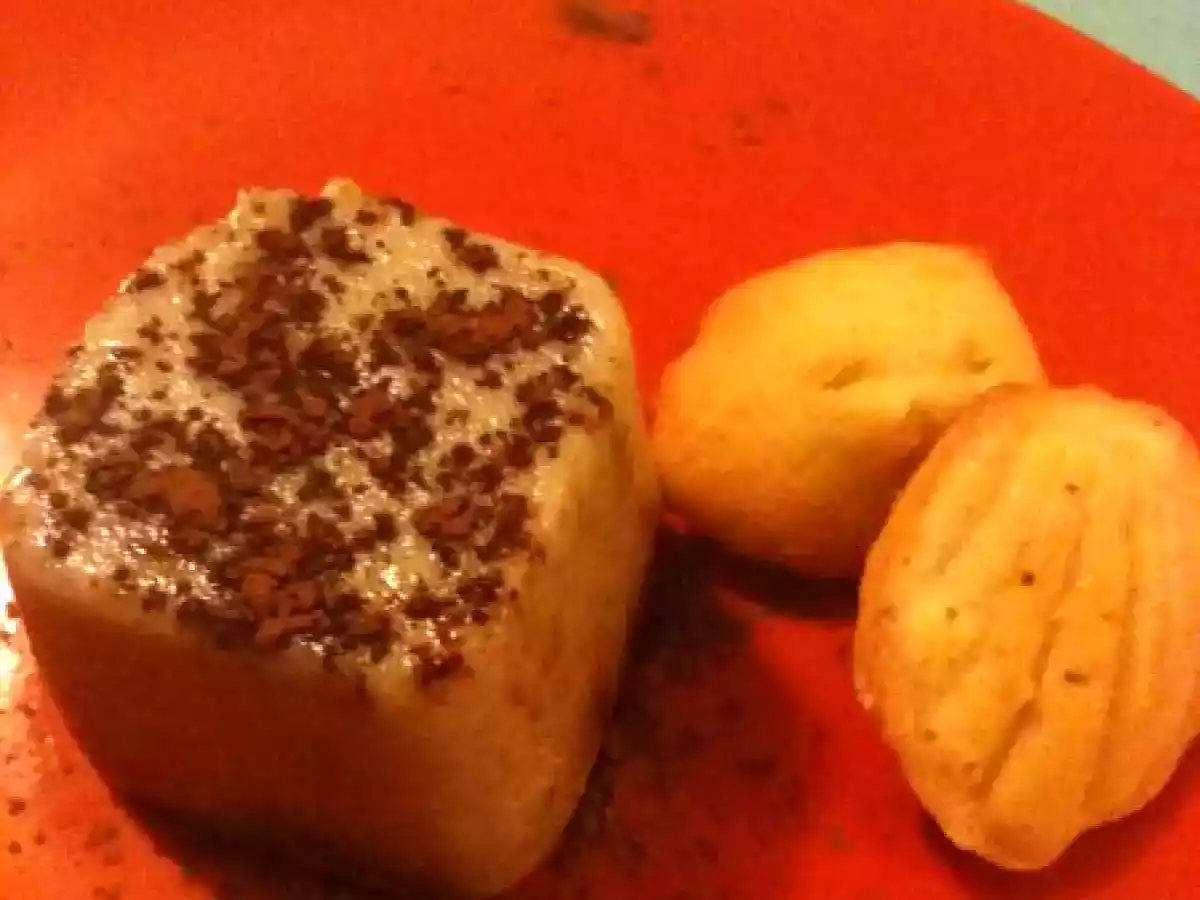 Crème banane coco et madeleinettes au citron