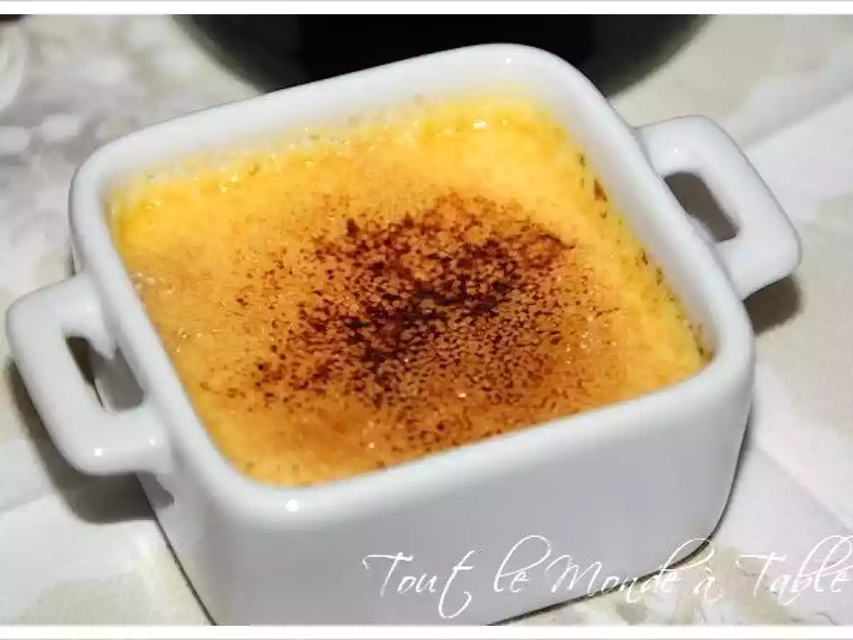 Crème brûlée à l'absinthe