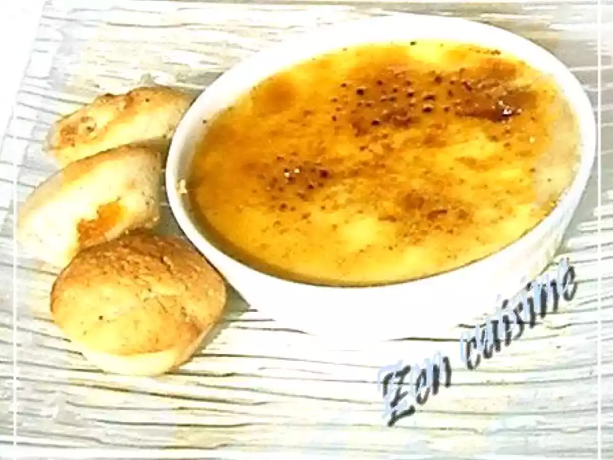 Crème brulée à la chartreuse verte