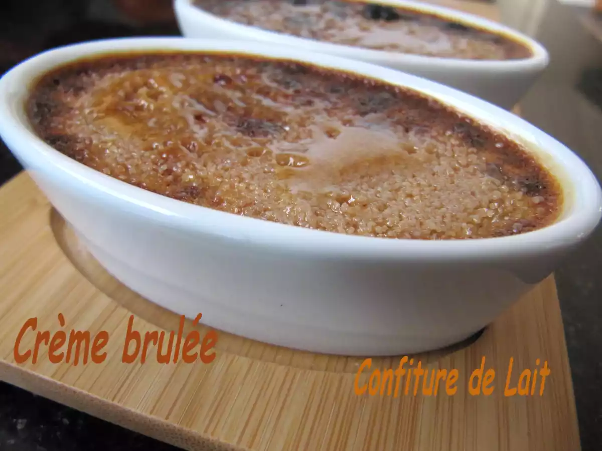 CREME BRULEE A LA CONFITURE DE LAIT