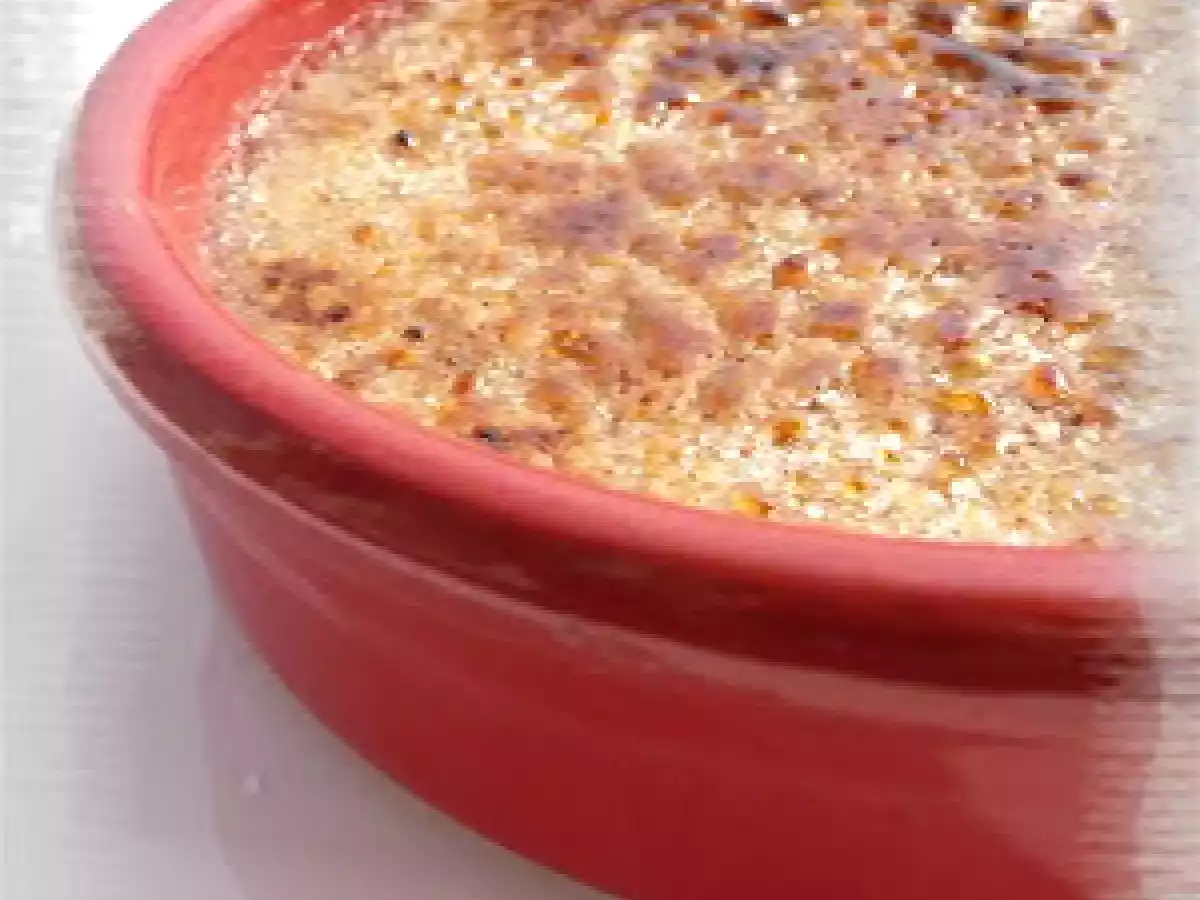 Crème brûlée à la crème de Haricot de Soissons au Noix