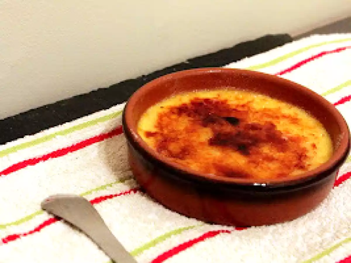 Crème brûlée à la pistache