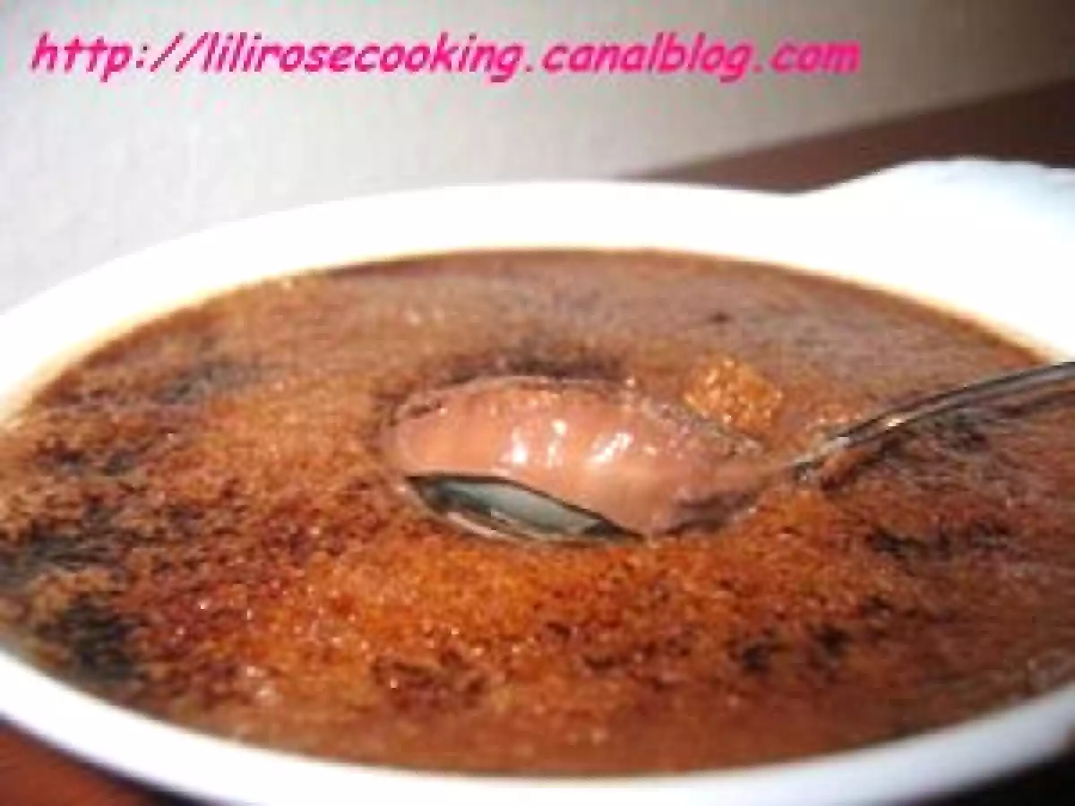 Crème brûlée au chocolat noir (Pierre Hermé)