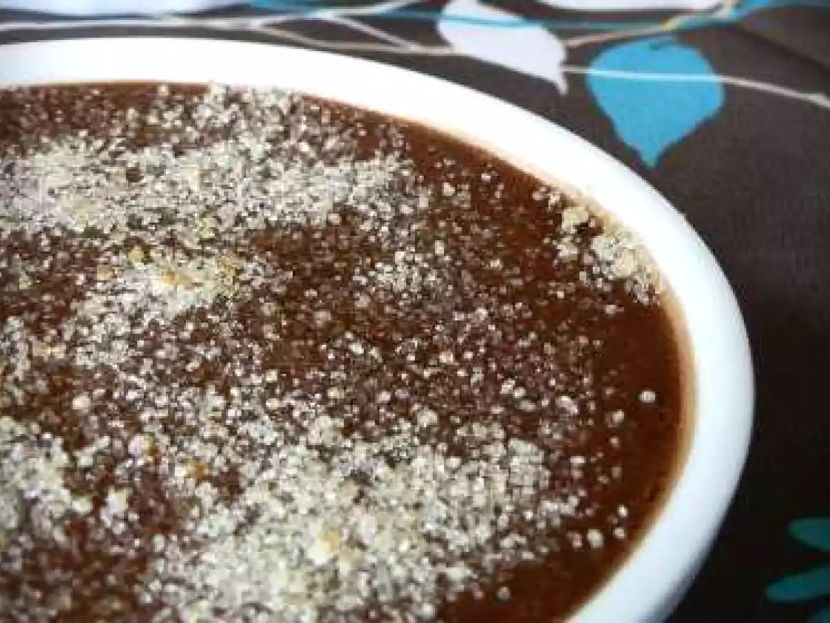 CREME BRULEE AU CHOCOLAT NOIR recette de PIERRE HERME - photo 2