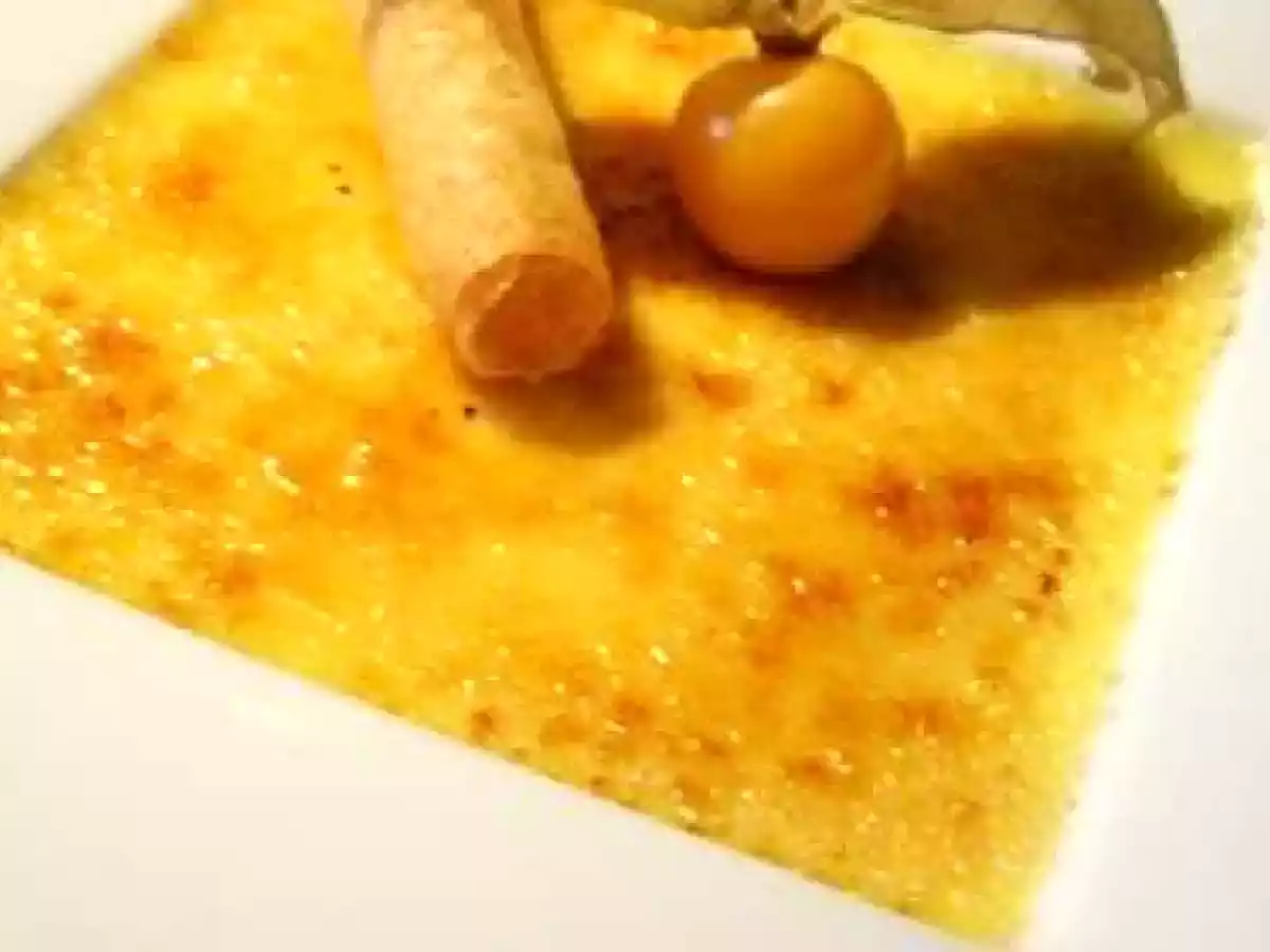Crème brûlée au jasmin et cigarette croustillante...