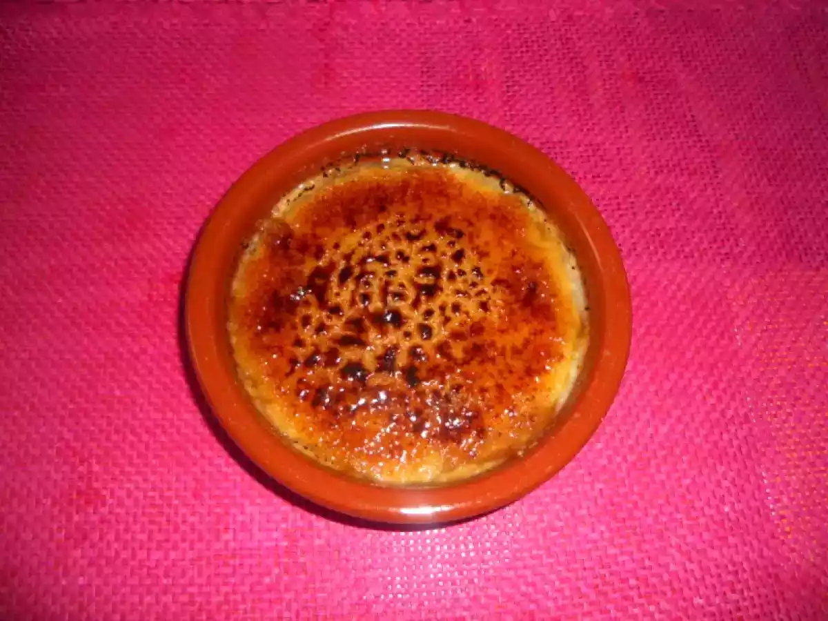 Crème brûlée au lait de coco et fruits de la passion
