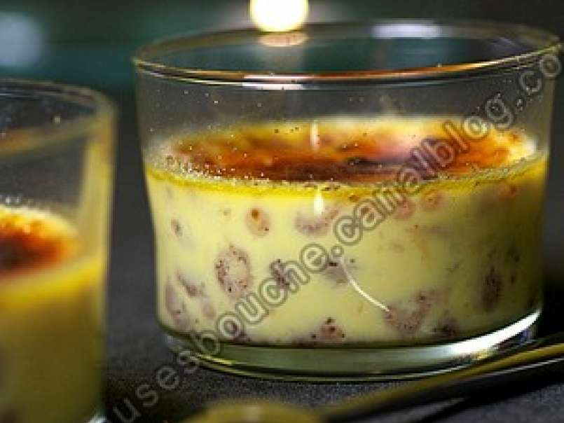 Crème brûlée au lait de coco et grenade, photo 1