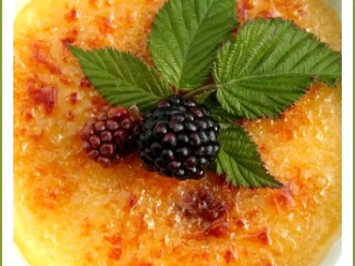 Crème brûlée au sirOp de fleurs de sureau