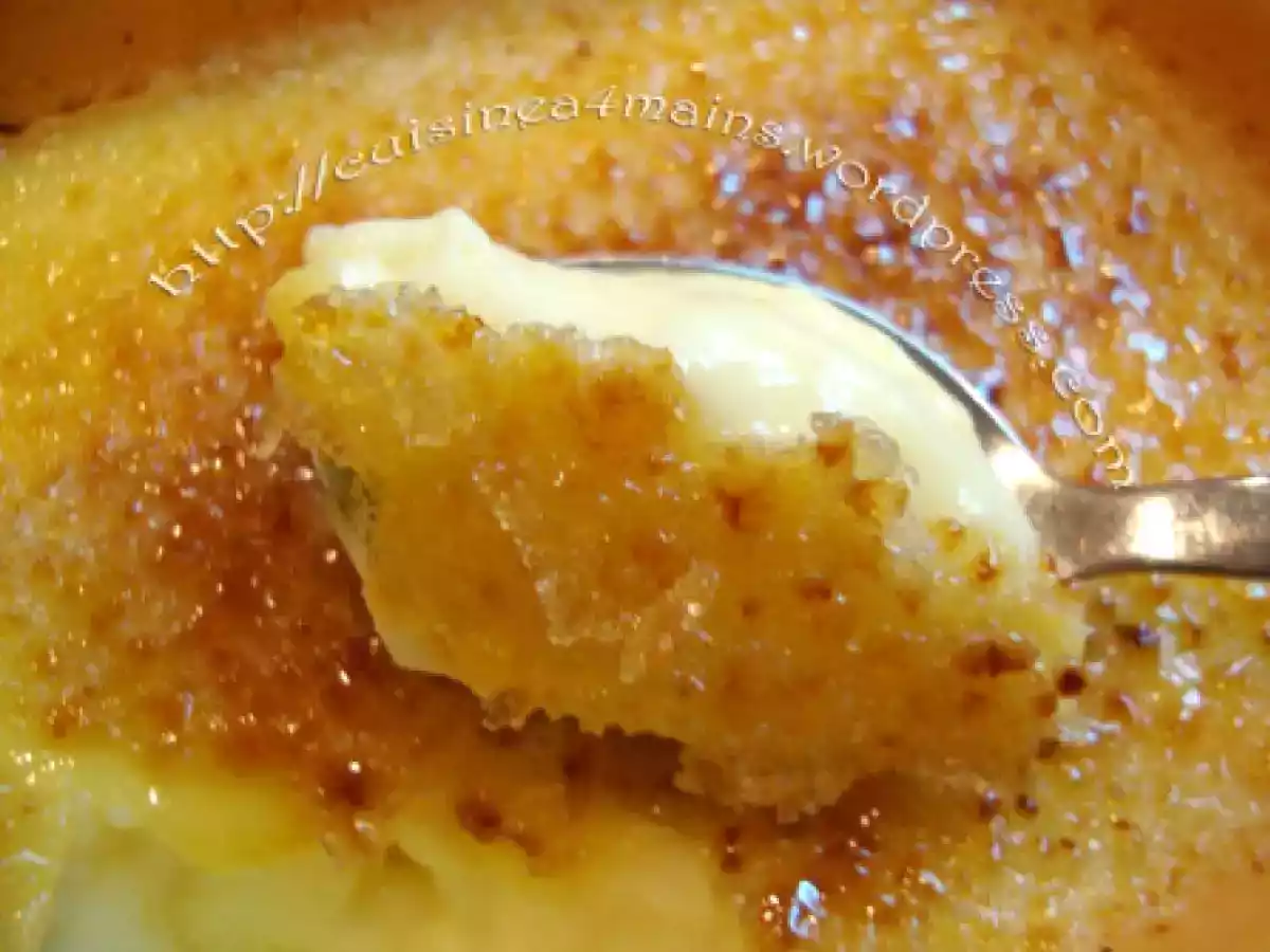 Crème brûlée aux agrumes, tag et prix - photo 2