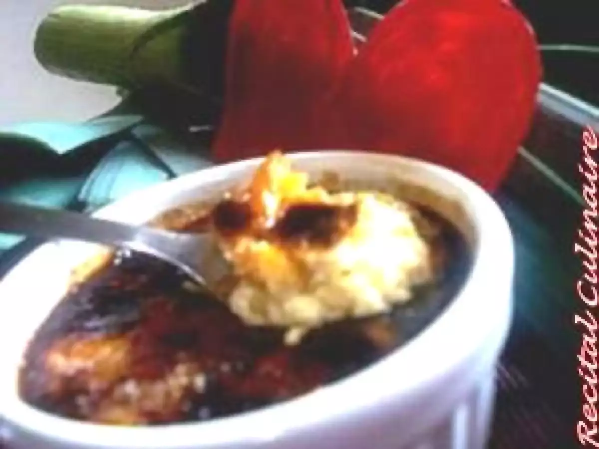 Crème brûlée aux blancs de poireaux et son pavé de saumon - photo 2