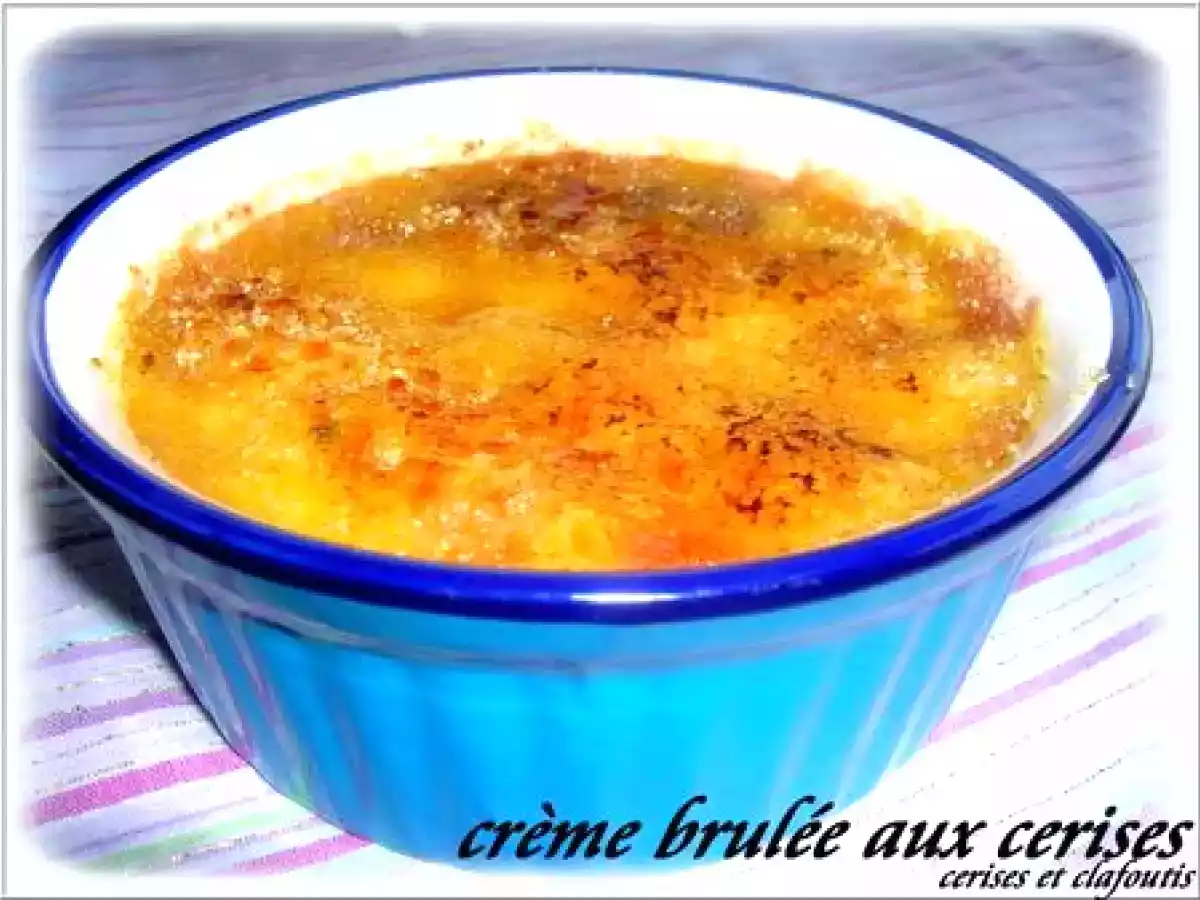 CREME BRULEE AUX CERISES