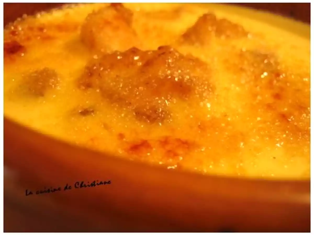 CREME BRULEE AUX POMMES, RAISINS SECS ET RHUM - photo 3