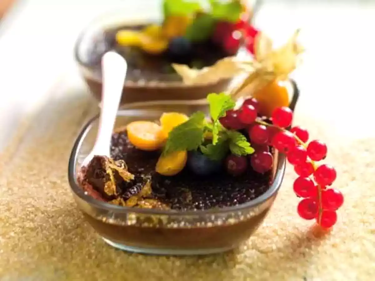 Crème brûlée chocolat et gingembre