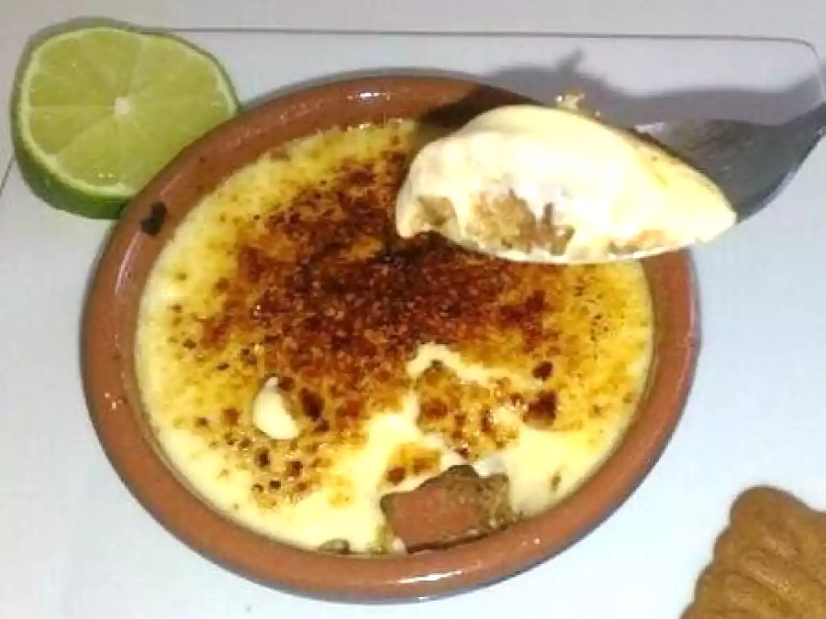 Crème brûlée citron vanille sur lit de spéculoos - photo 2