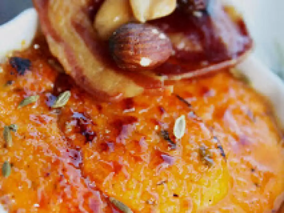 Crème brûlée de butternut, vanille, graines de fenouil et thym - photo 2