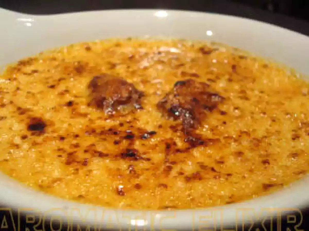 Crème brûlée de foie gras et figue au Porto rouge