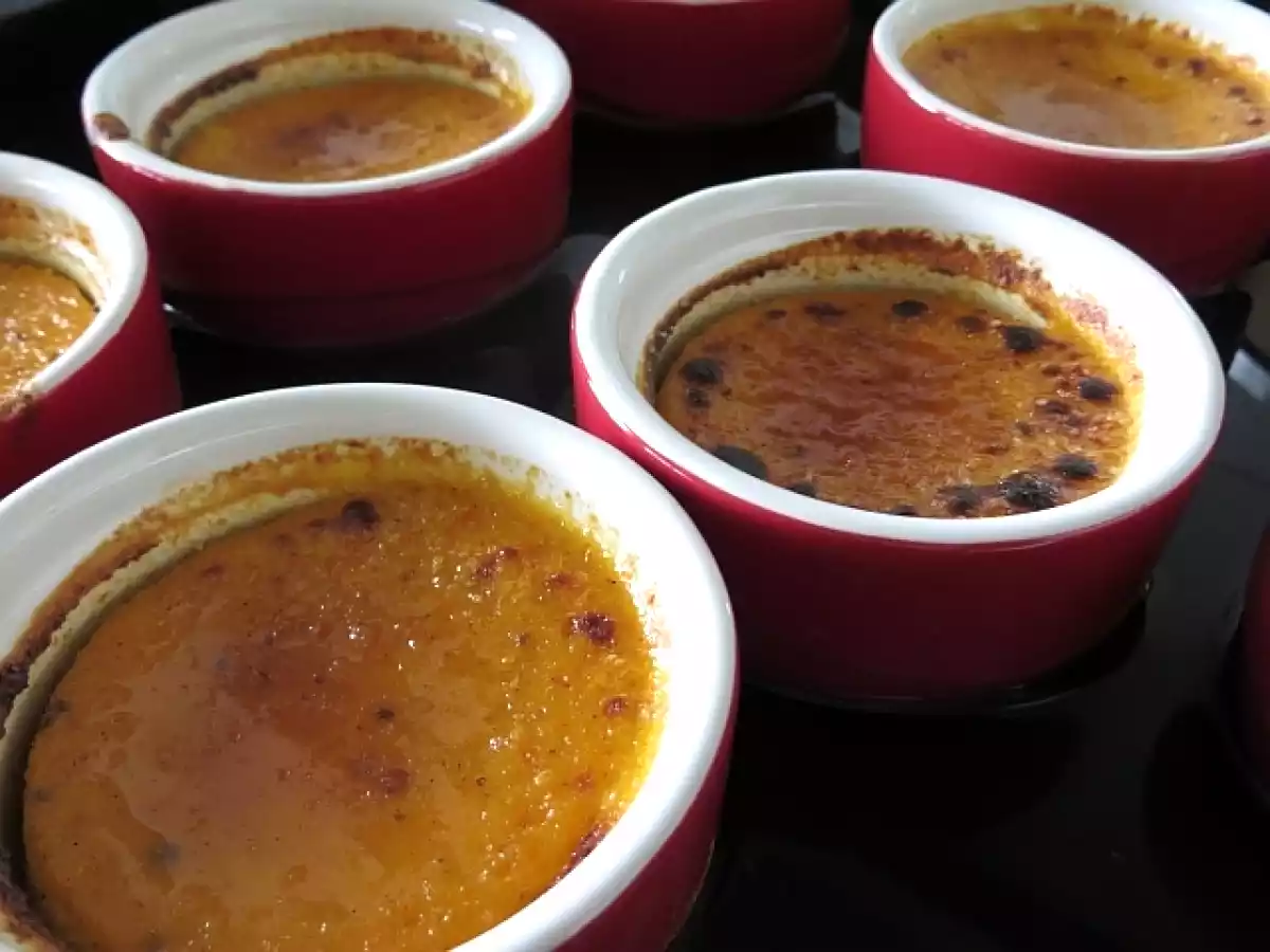 Crème brûlée de potiron aux épices