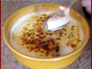 Crème brulée simple et légère (agar-agar)