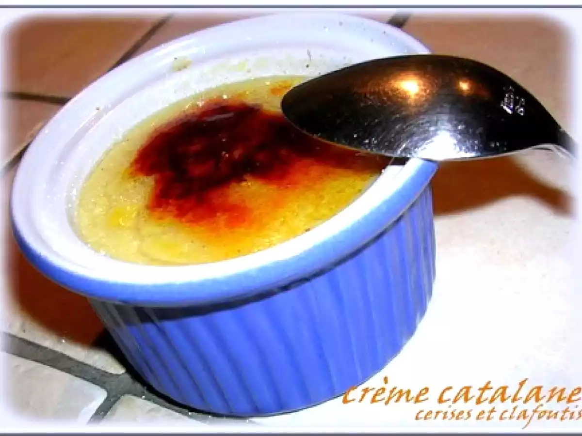 CREME CATALANE ( recette du chef Alberto HERRAIZ )