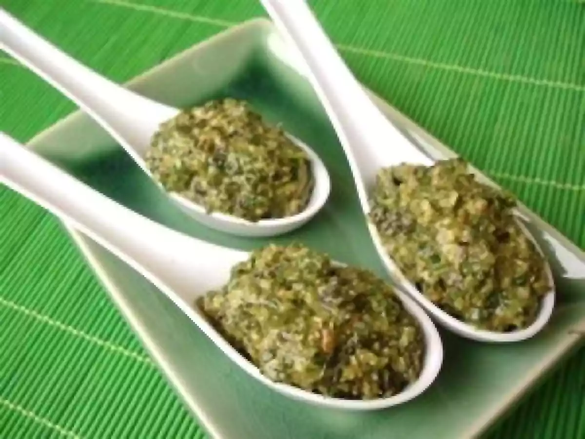 Crème d?artichauts façon pistou, version végétarienne ou végétalienne