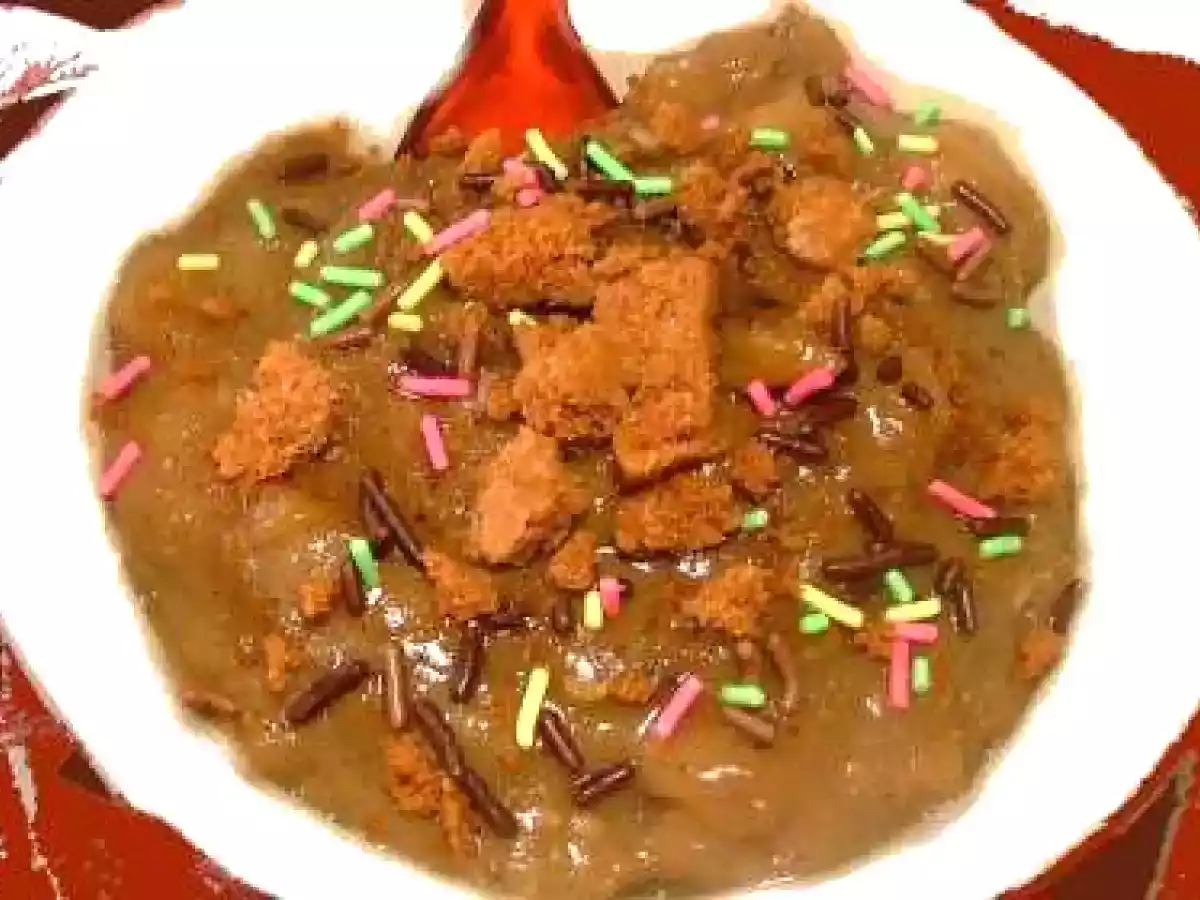 Crème de bananes au tahin-spéculos (végétale)