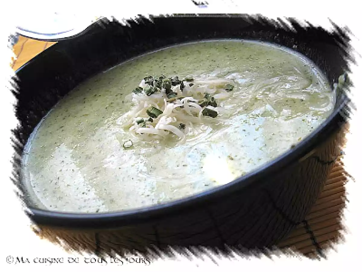 Crème de brocoli au cheddar