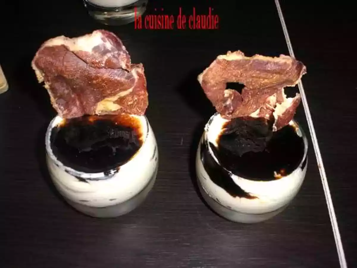 Crème de chou fleur au caramel de vinaigre balsamique