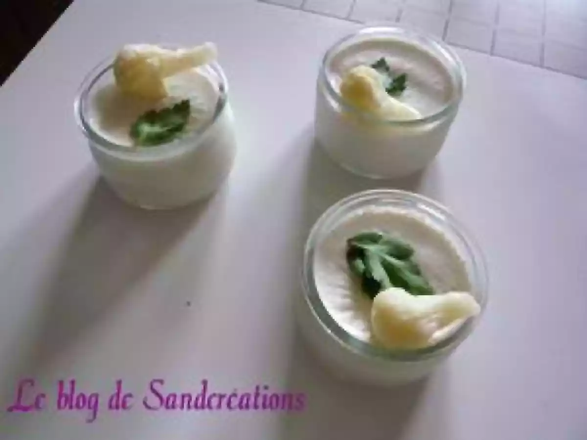 Creme de choux fleur façon panacotta pour pupuce