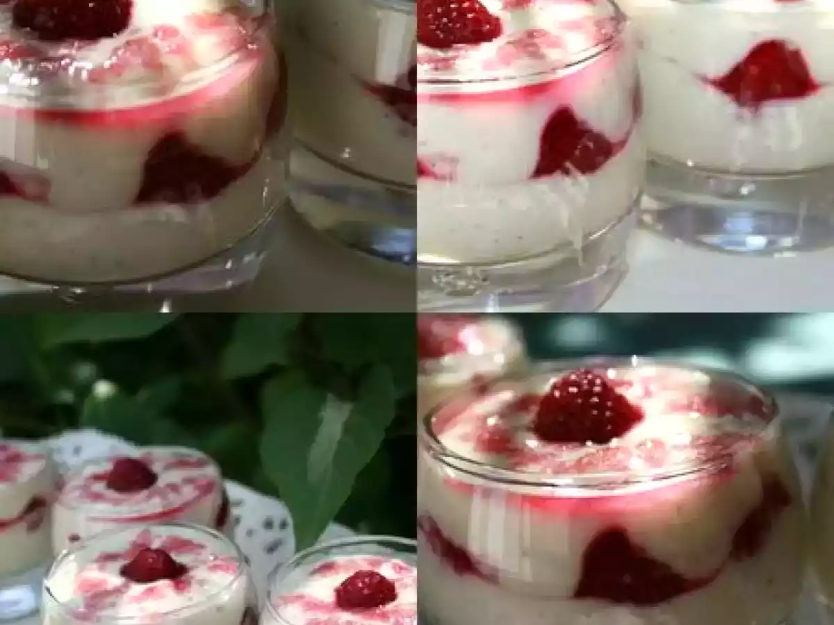 Crème de coco aux framboises - photo 2