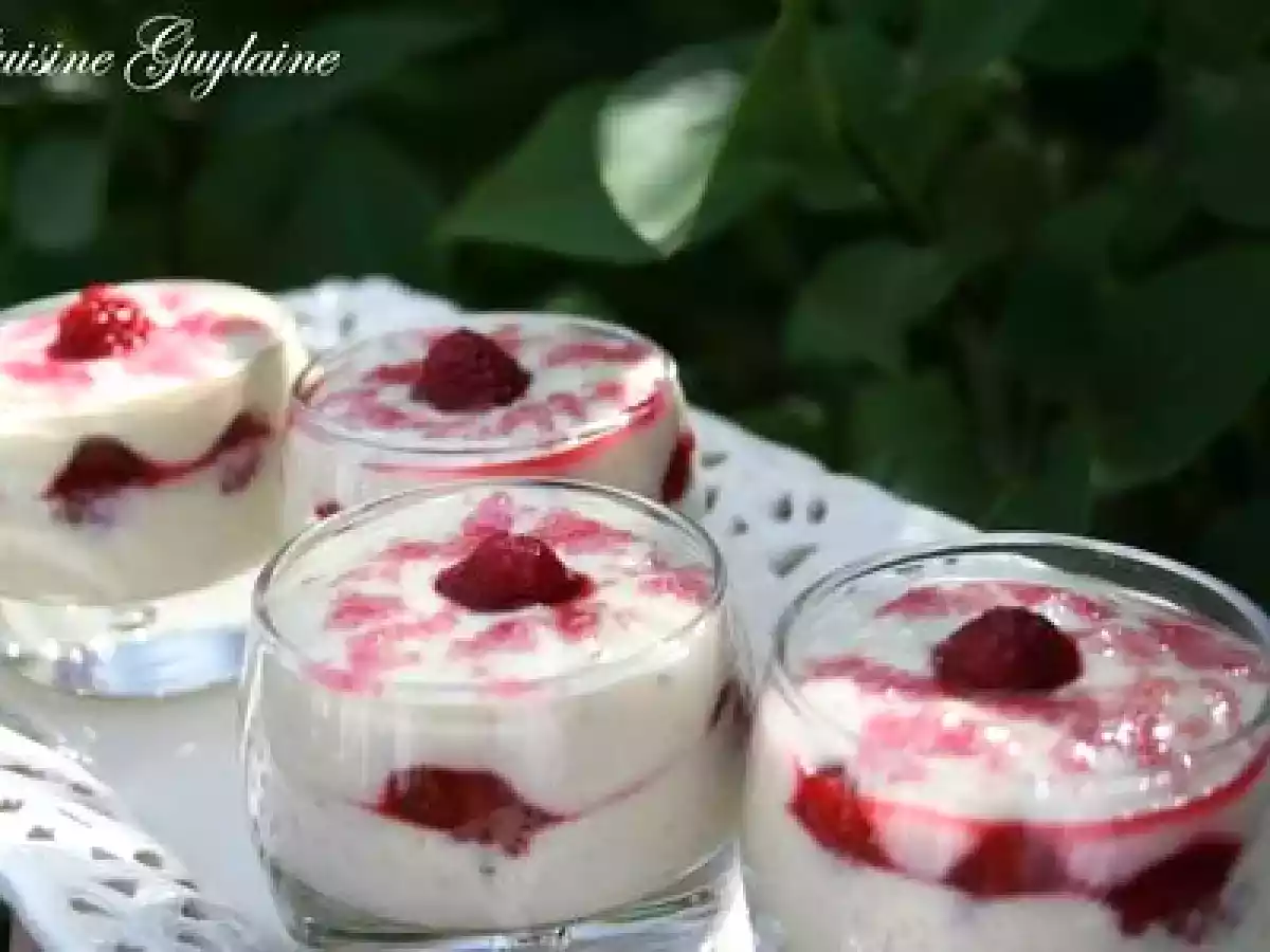 Crème de coco aux framboises - photo 3