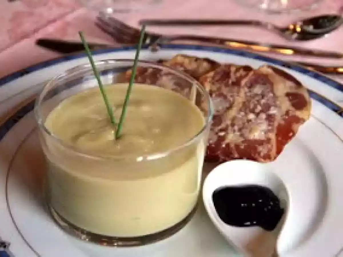 Crème de courgette au parmesan