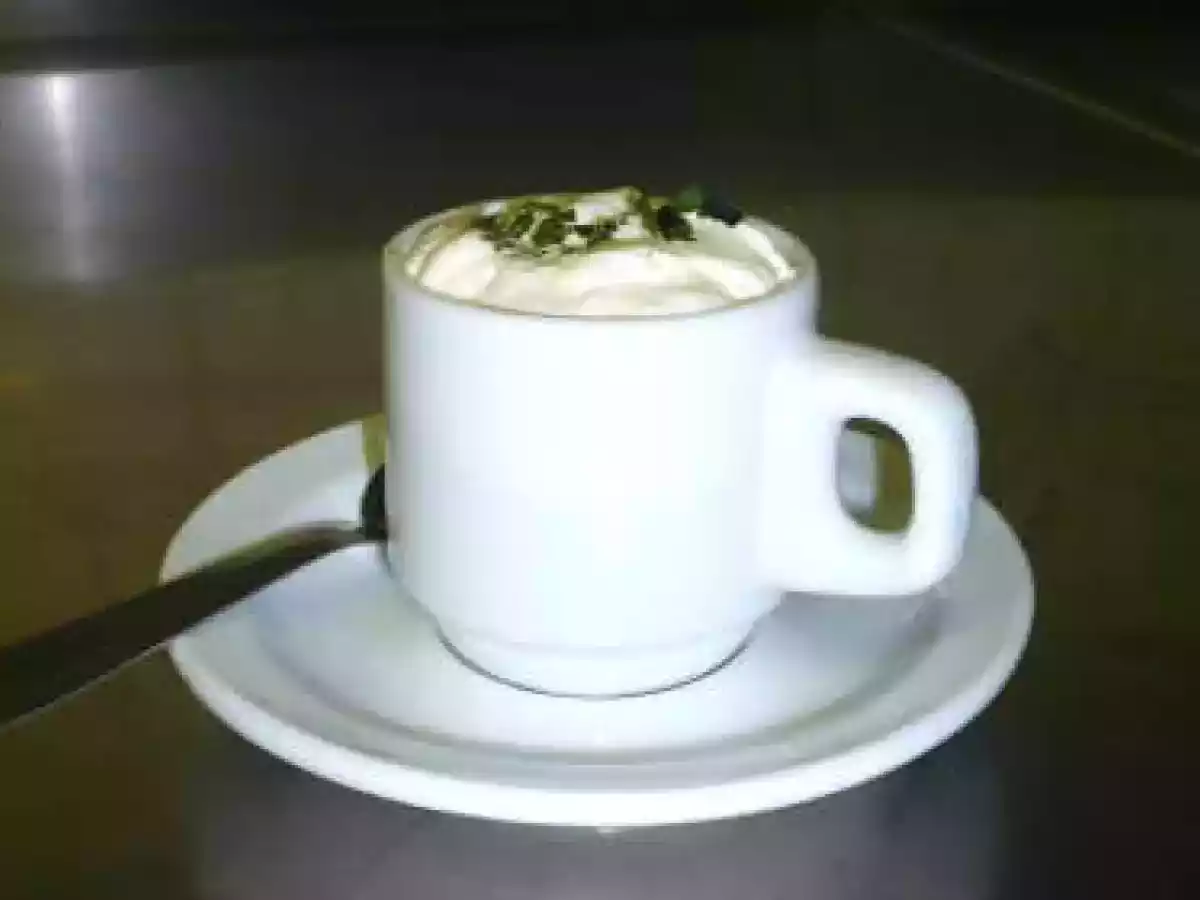 Creme de courgette mousseline basilic