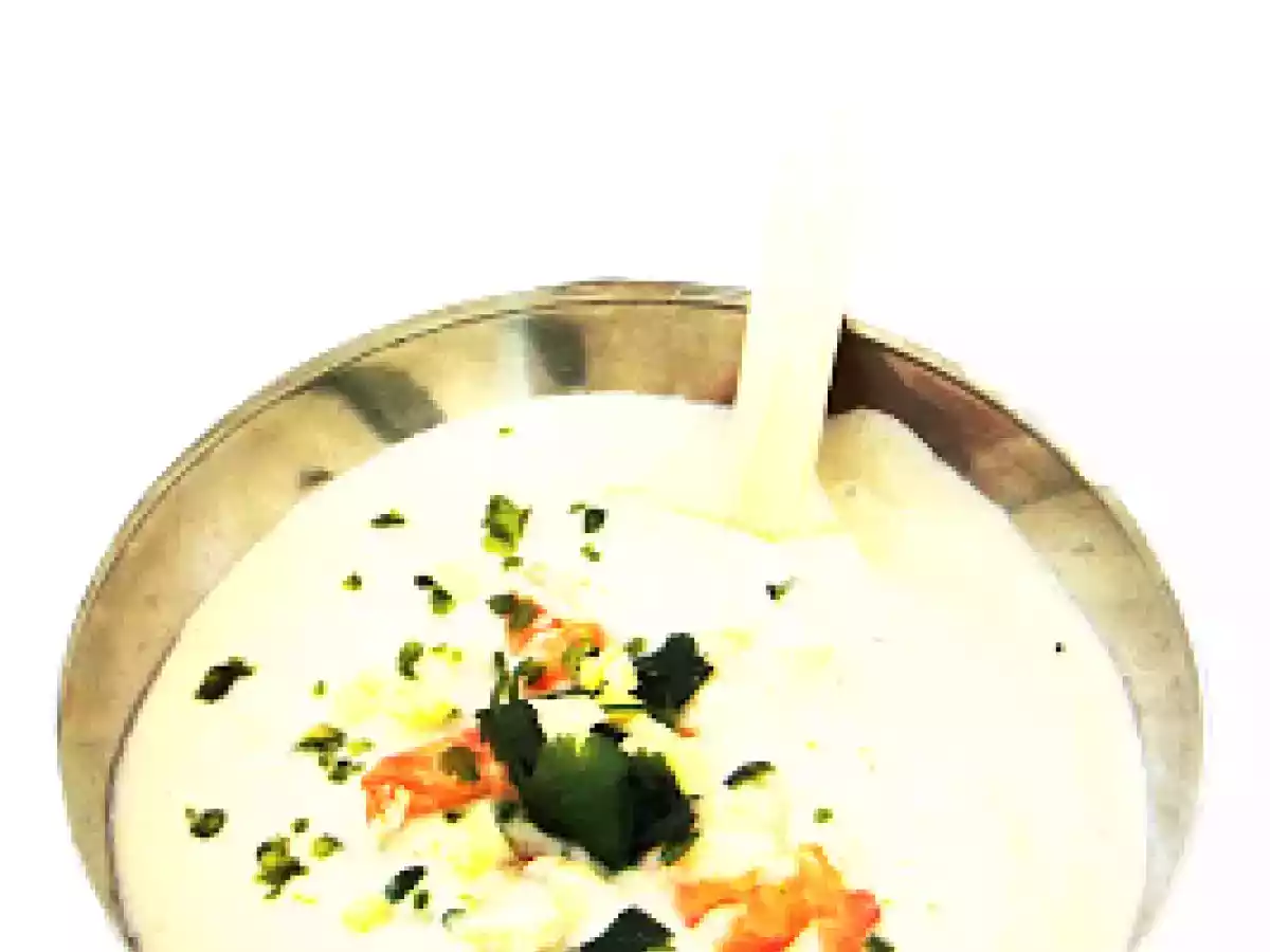 Creme de crevettes a la thai.. sur un air de coco et galanga... - photo 2