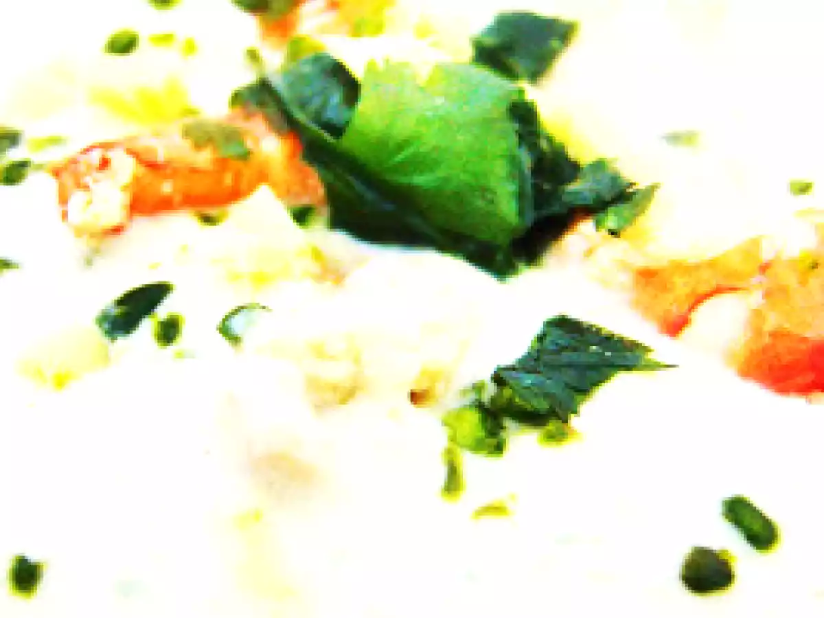 Creme de crevettes a la thai.. sur un air de coco et galanga... - photo 5