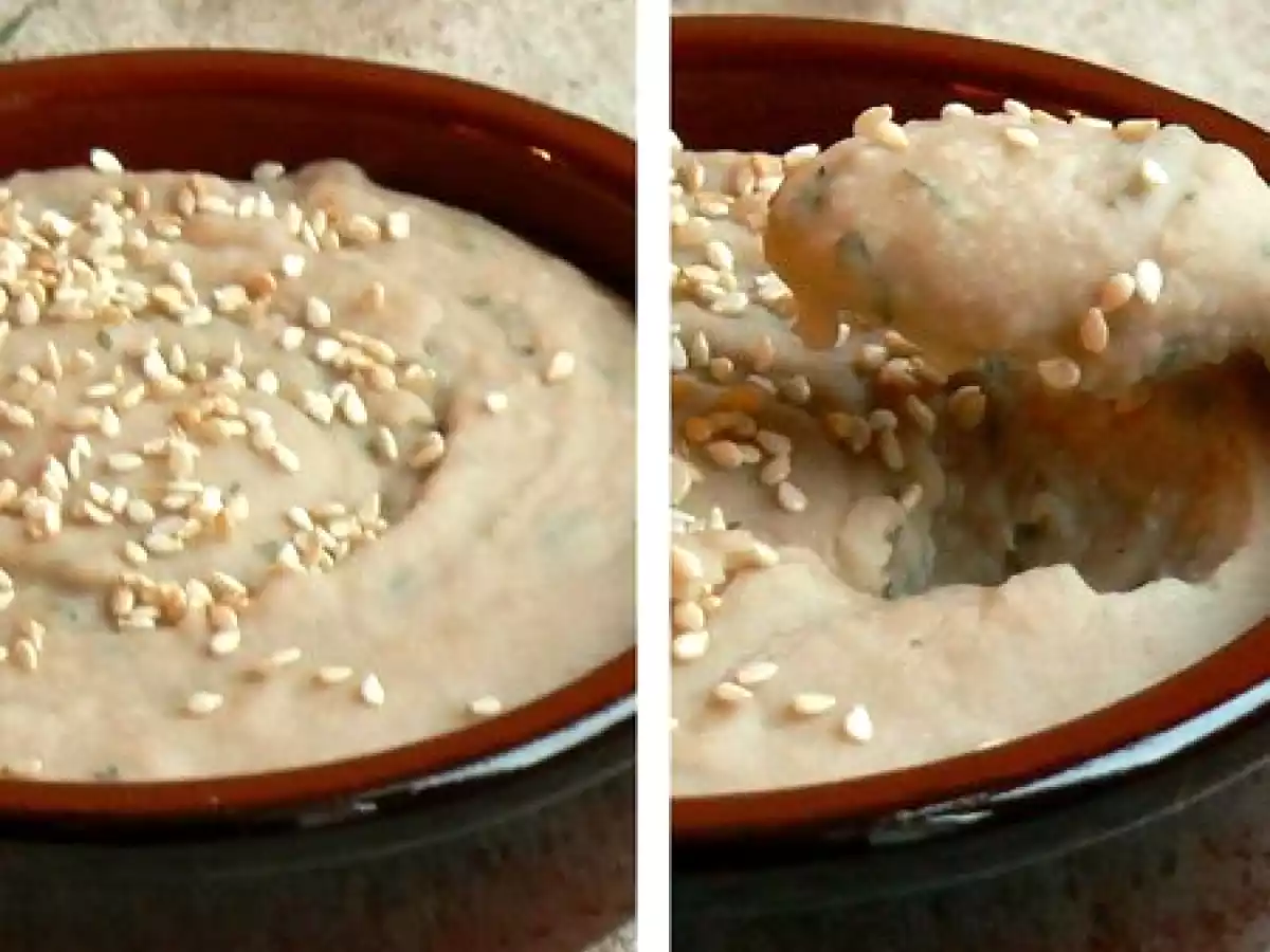 Crème de haricots blanc au sésame