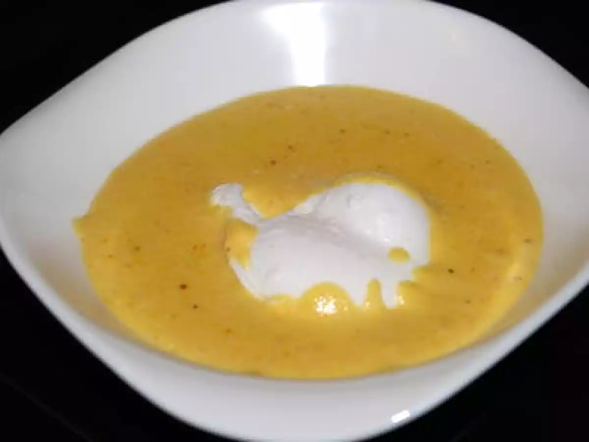 Crème de maïs et son oeuf mollet - photo 2
