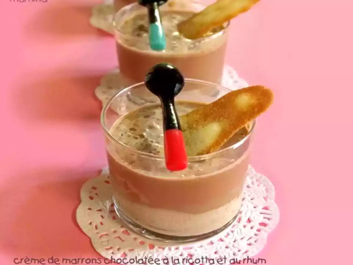 Crème de marrons chocolatée à la ricotta