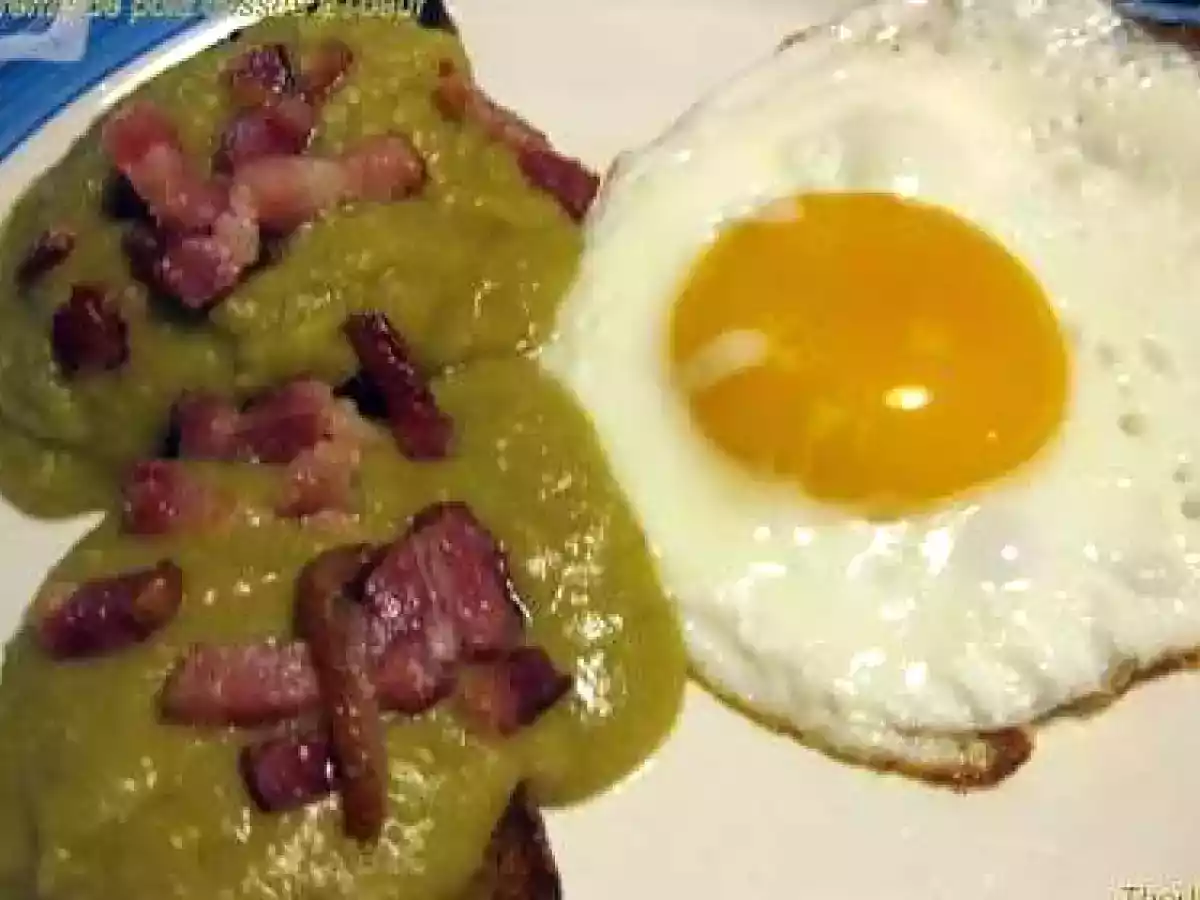 Crème de pois cassés à l'oeuf - photo 3