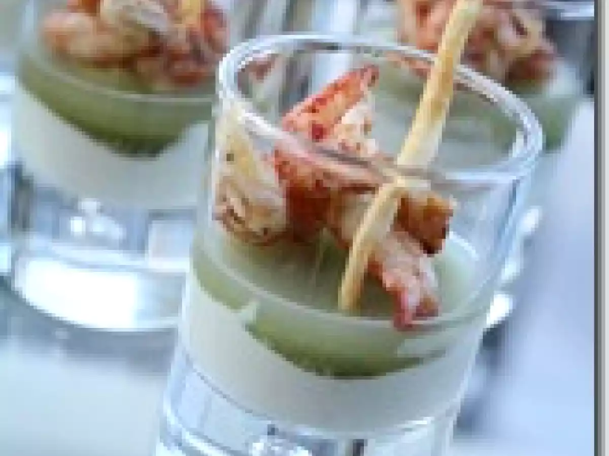 Crème de Topinambour, Gelée au Thé Vert et Queues d?Ecrevisses - photo 2