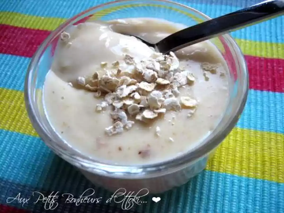 Crème dessert aux céréales et aux noisettes