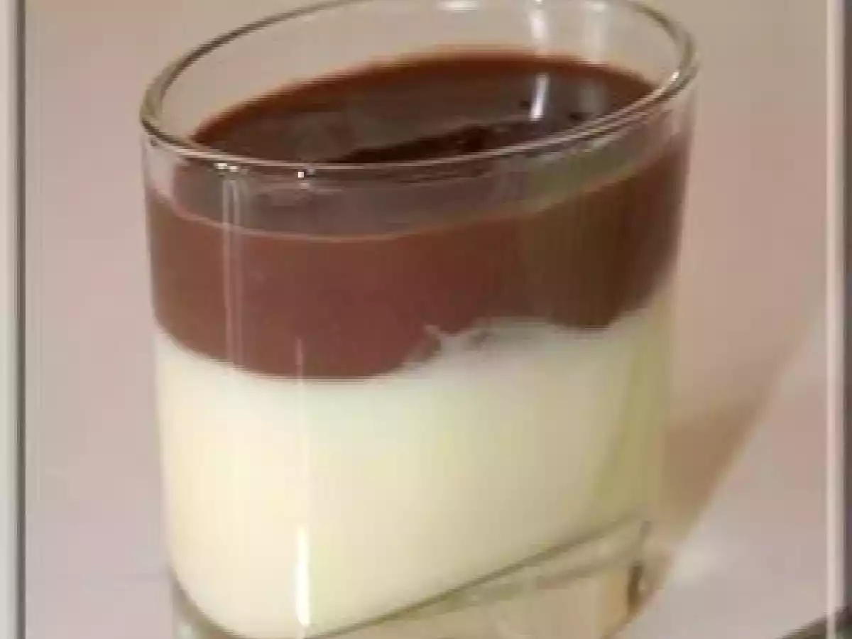 Crème dessert aux deux saveurs